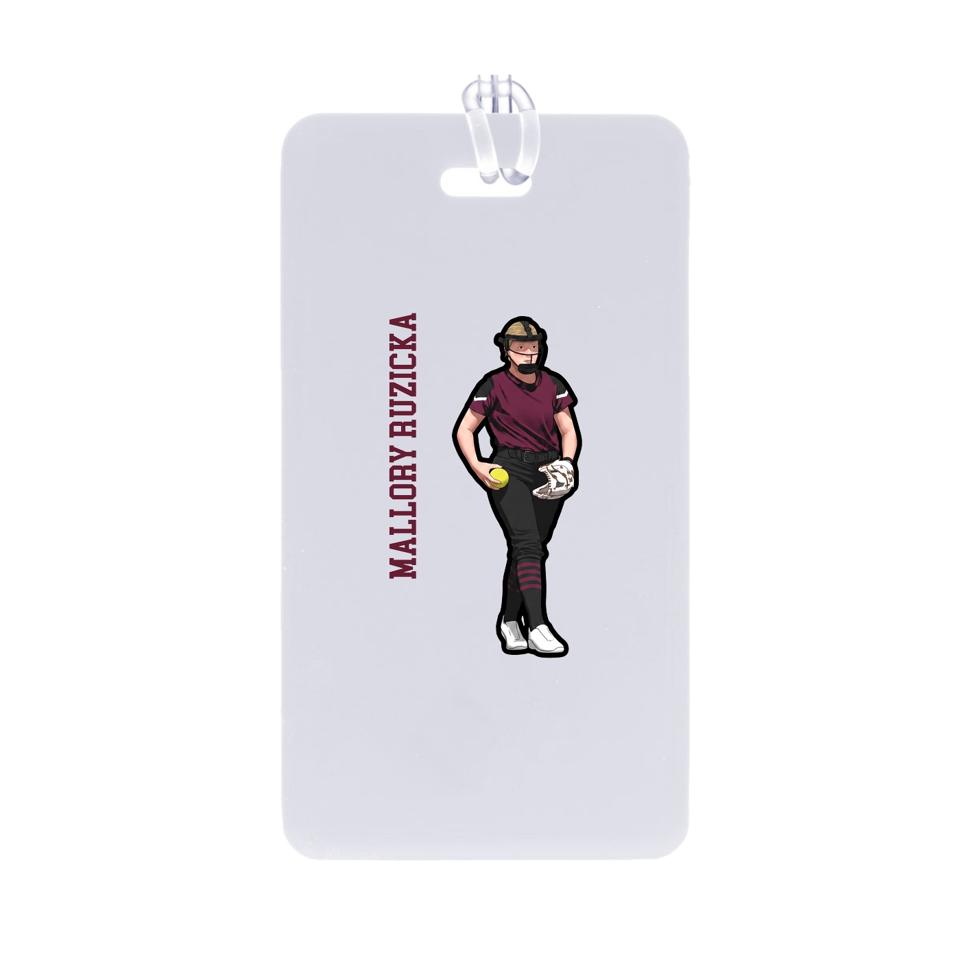 Bag Tag — Name Vertical in Classic