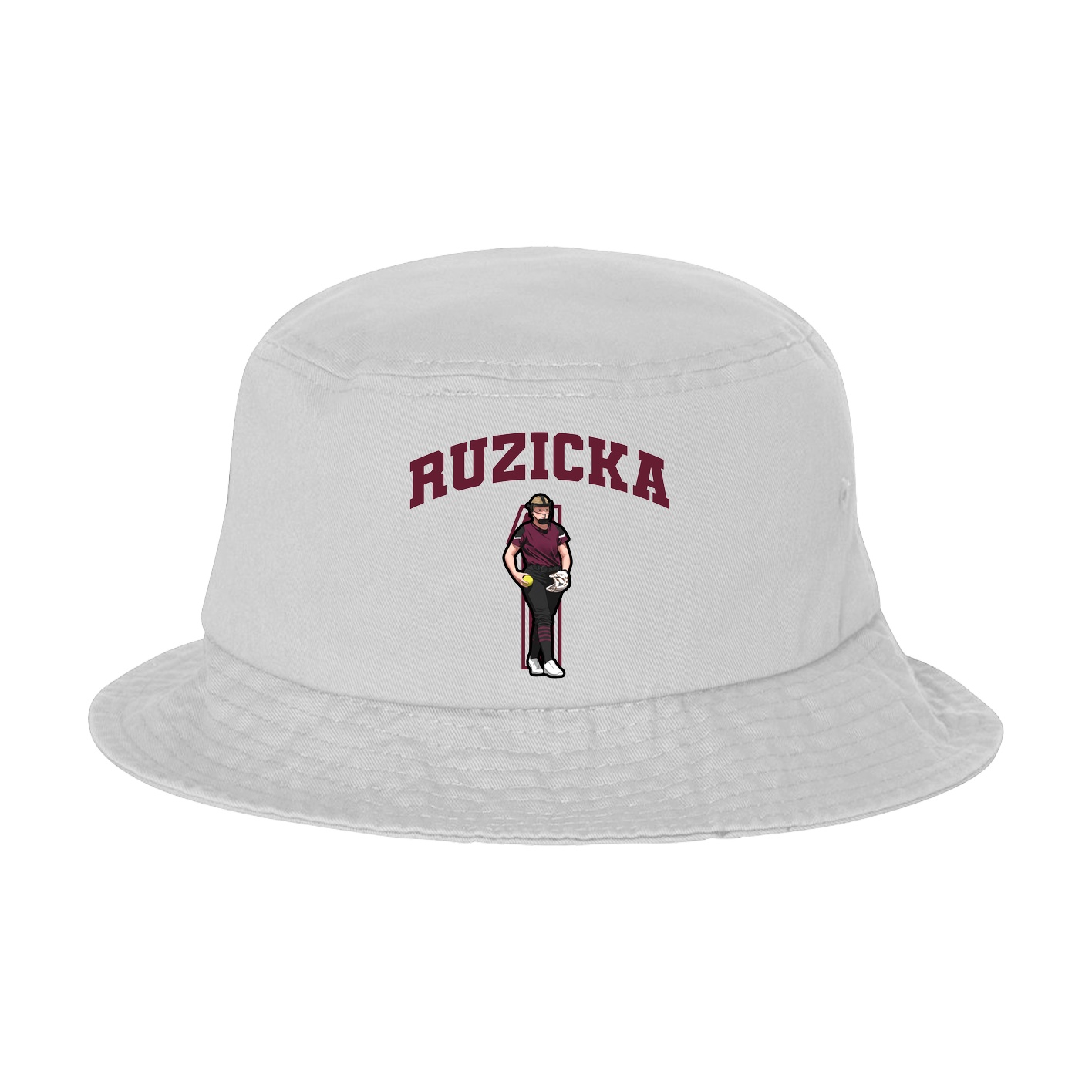 Bucket Cap — Number in White
