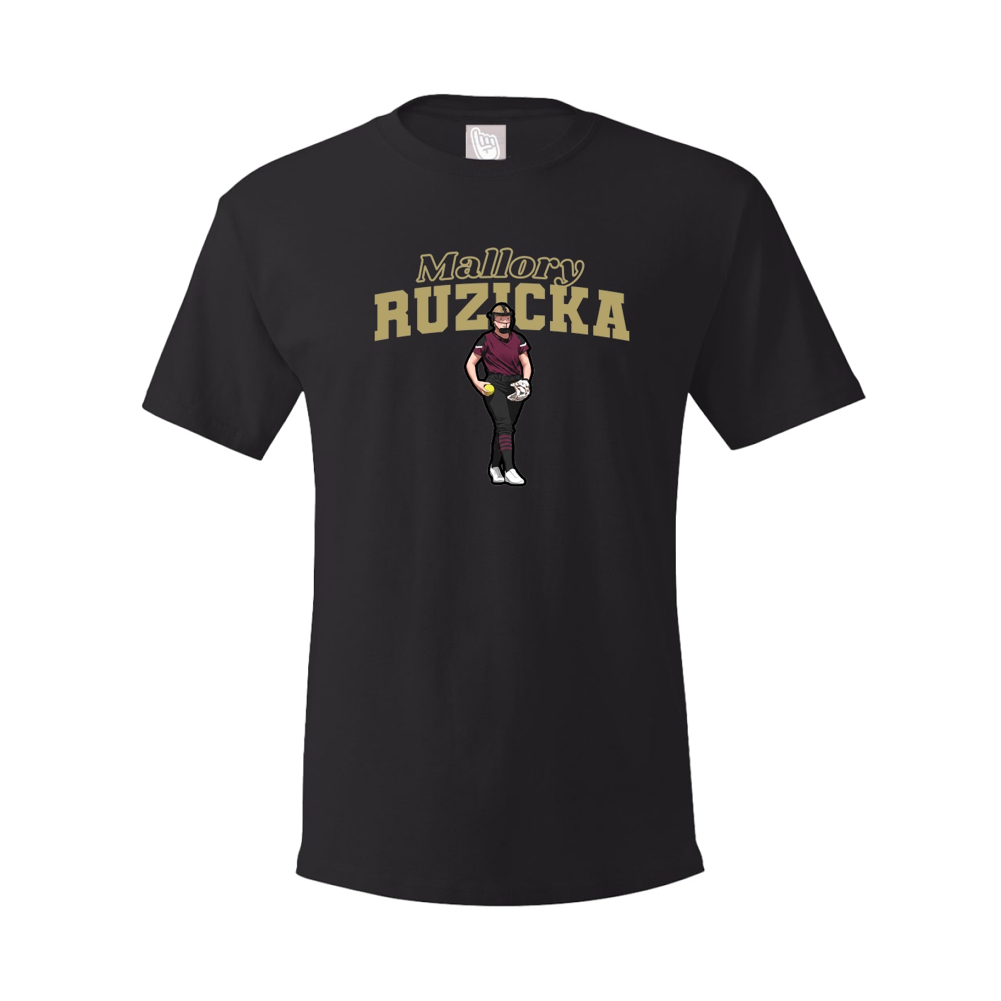 Youth Tee — Name Arch in Black