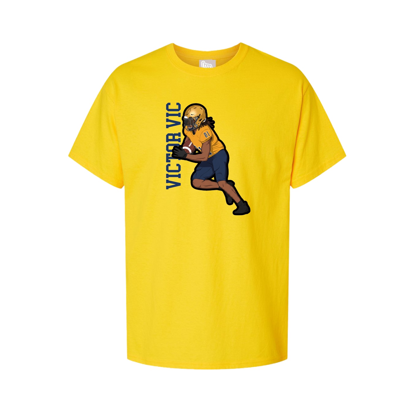 Tee — Name Vertical in Gold