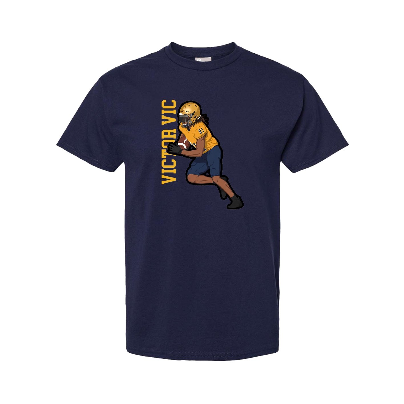 Youth Tee — Name Vertical in Navy