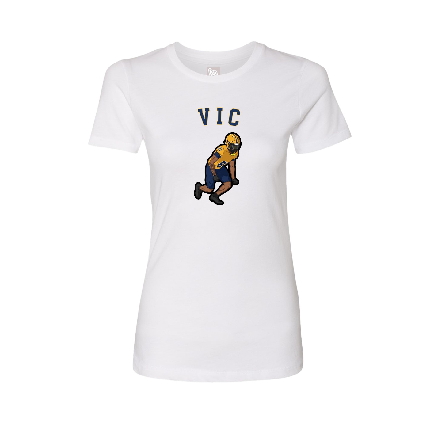 Fitted Women's Tee — Shirsey Arch in White