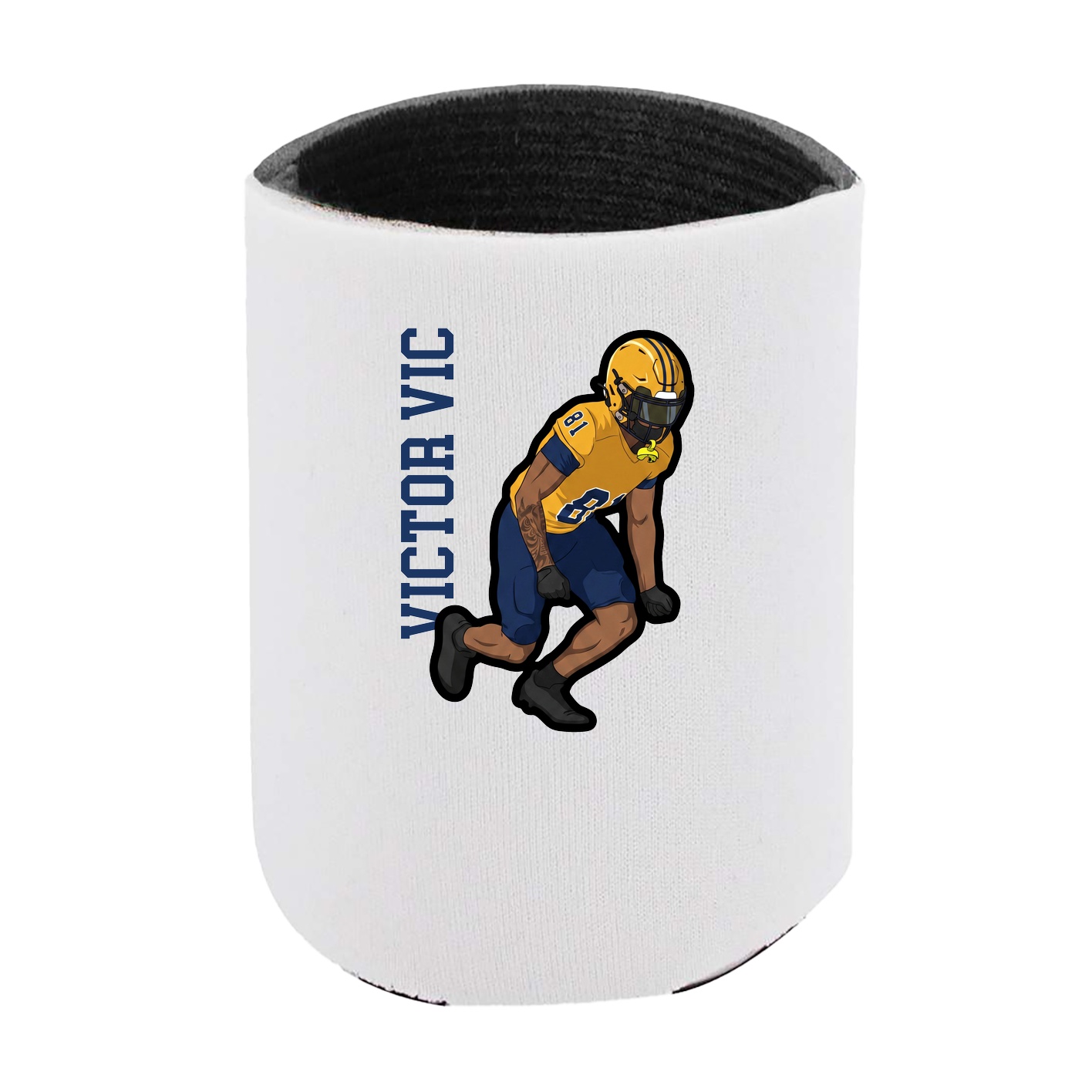 Can Holder — Name Vertical in White