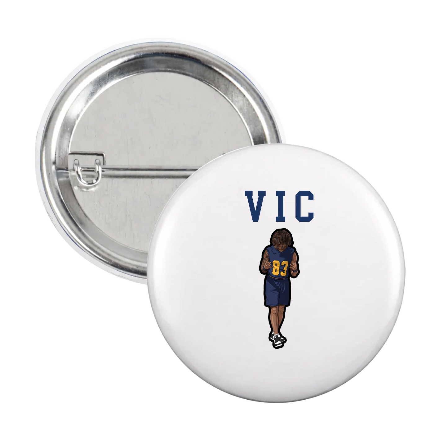Game Day Button — Shirsey in White