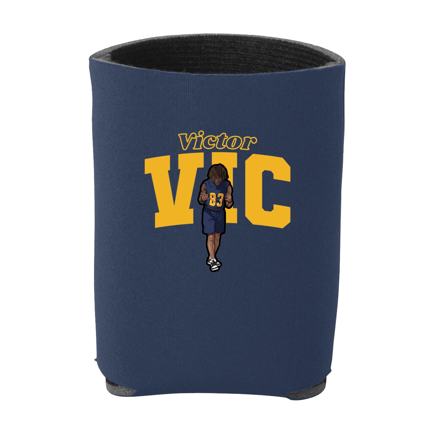 Can Holder — Name Arch in Navy