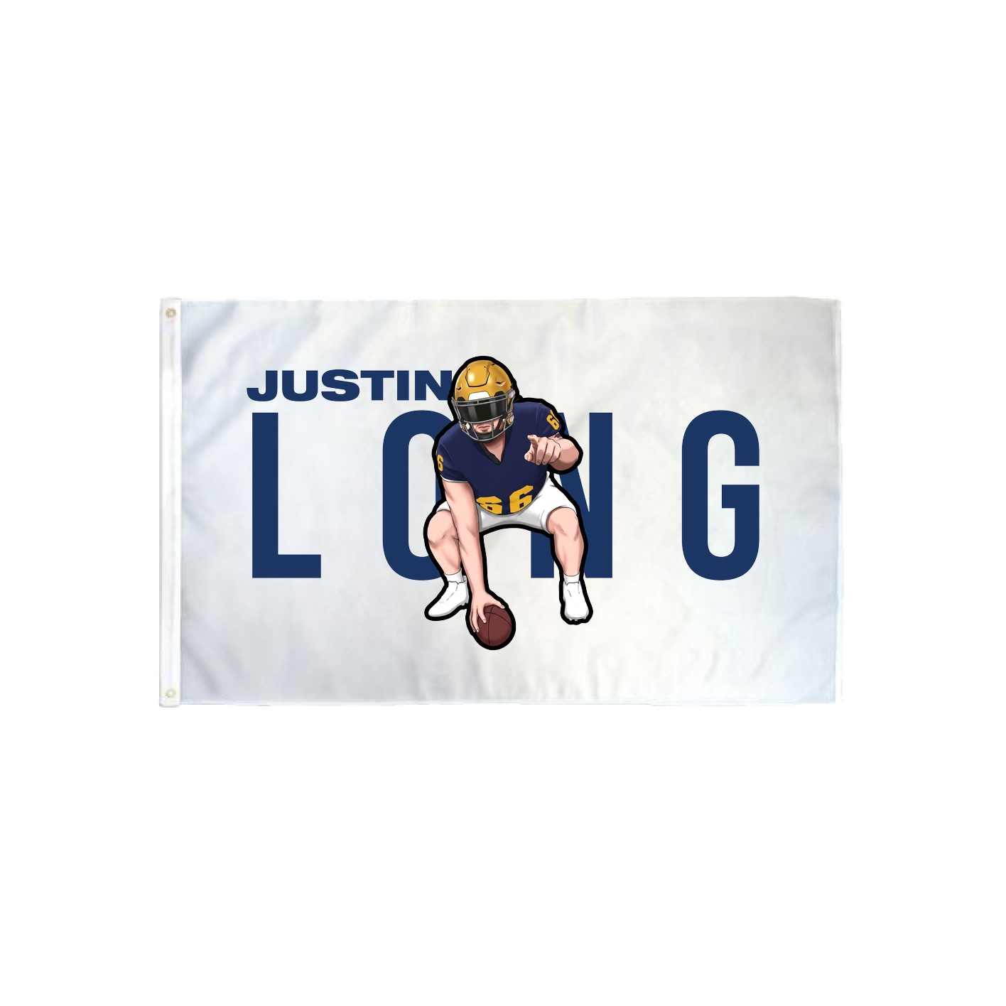 3x5 Flag — Player Name in Classic