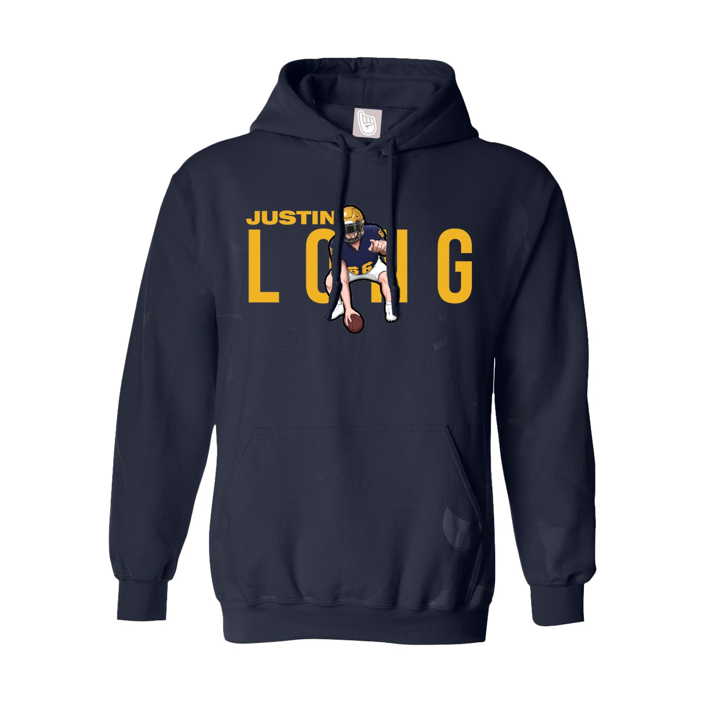 Hoodie — Player Name in Navy