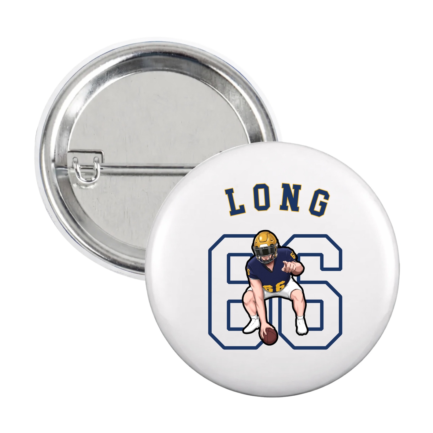 Game Day Button — Shirsey Arch in White