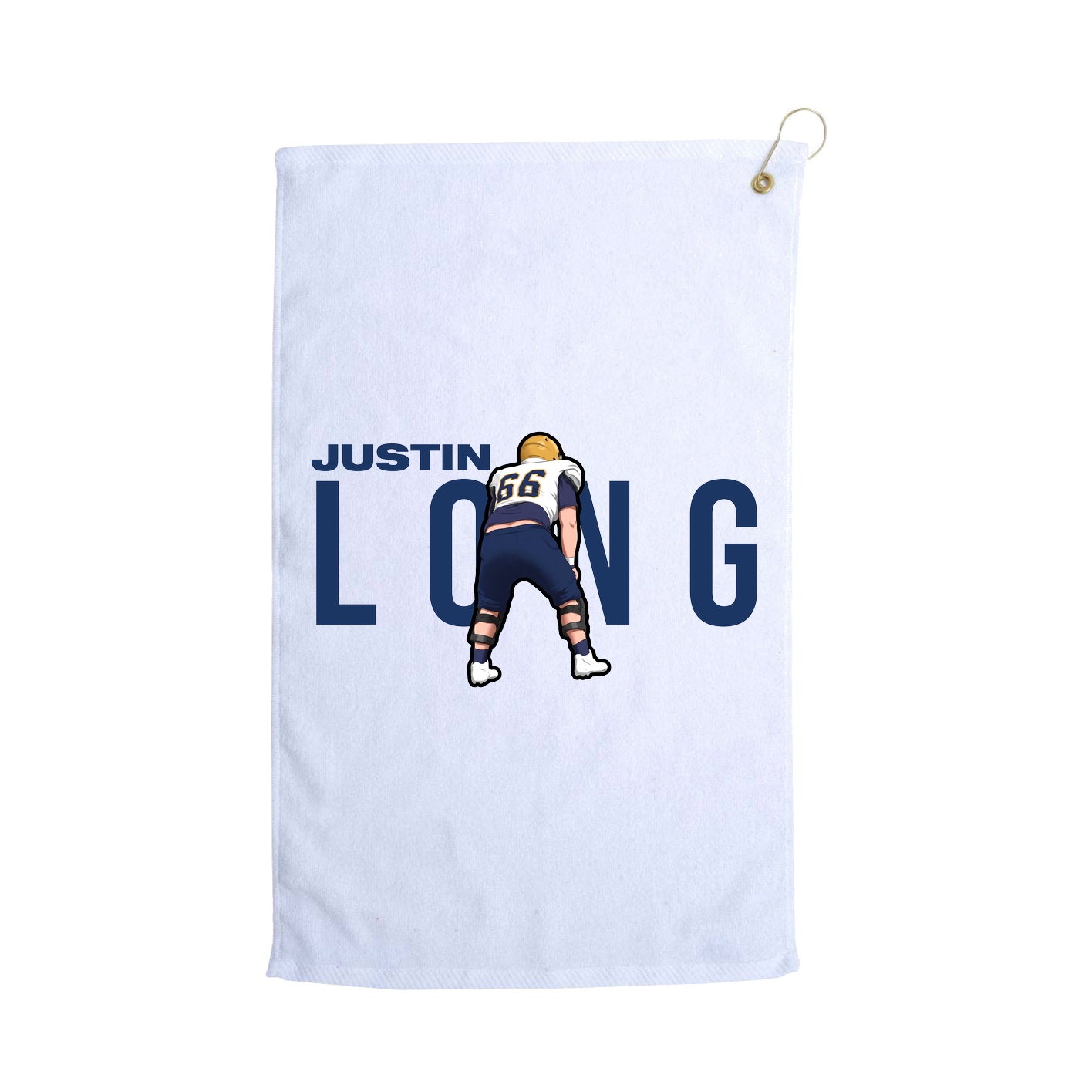 Golf Towel — Player Name in White