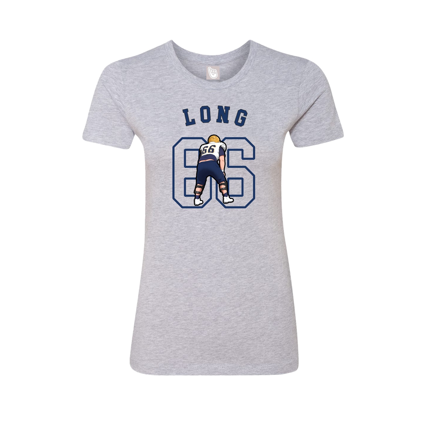 Fitted Women's Tee — Shirsey Arch in Grey