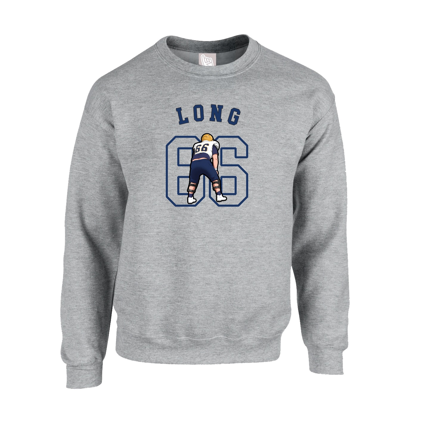 Fleece Crew — Shirsey Arch in Grey