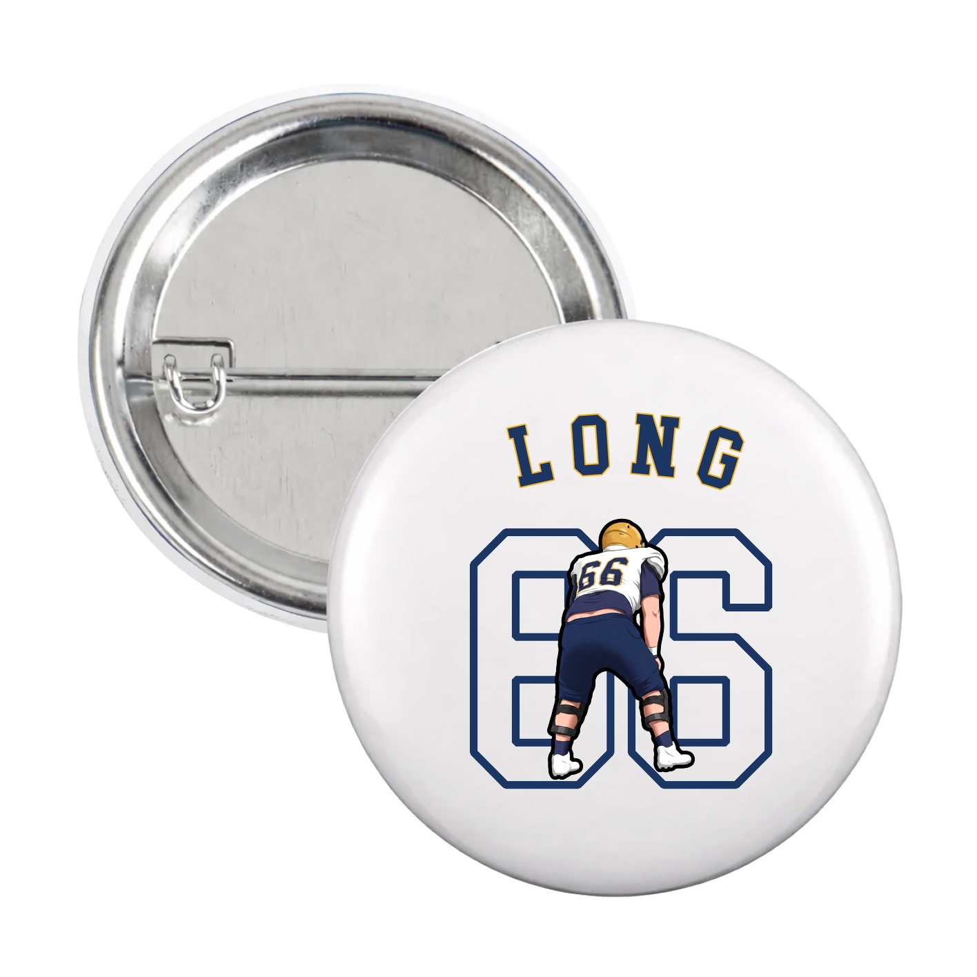 Game Day Button — Shirsey Arch in White