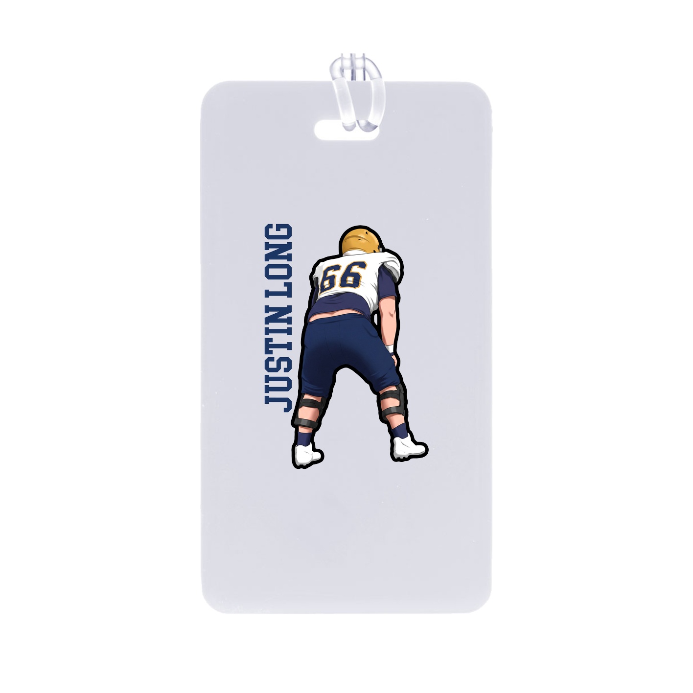 Bag Tag — Name Vertical in Classic