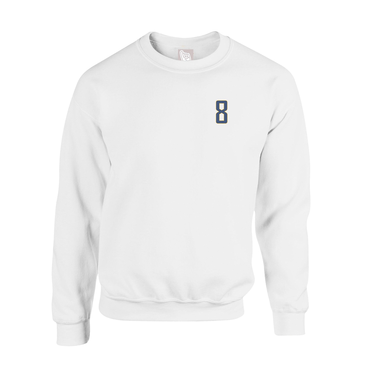 Fleece Crew — Front Shirsy in White