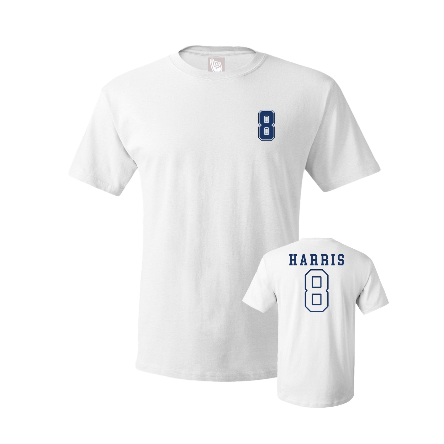 Youth Tee — Chest Back in White