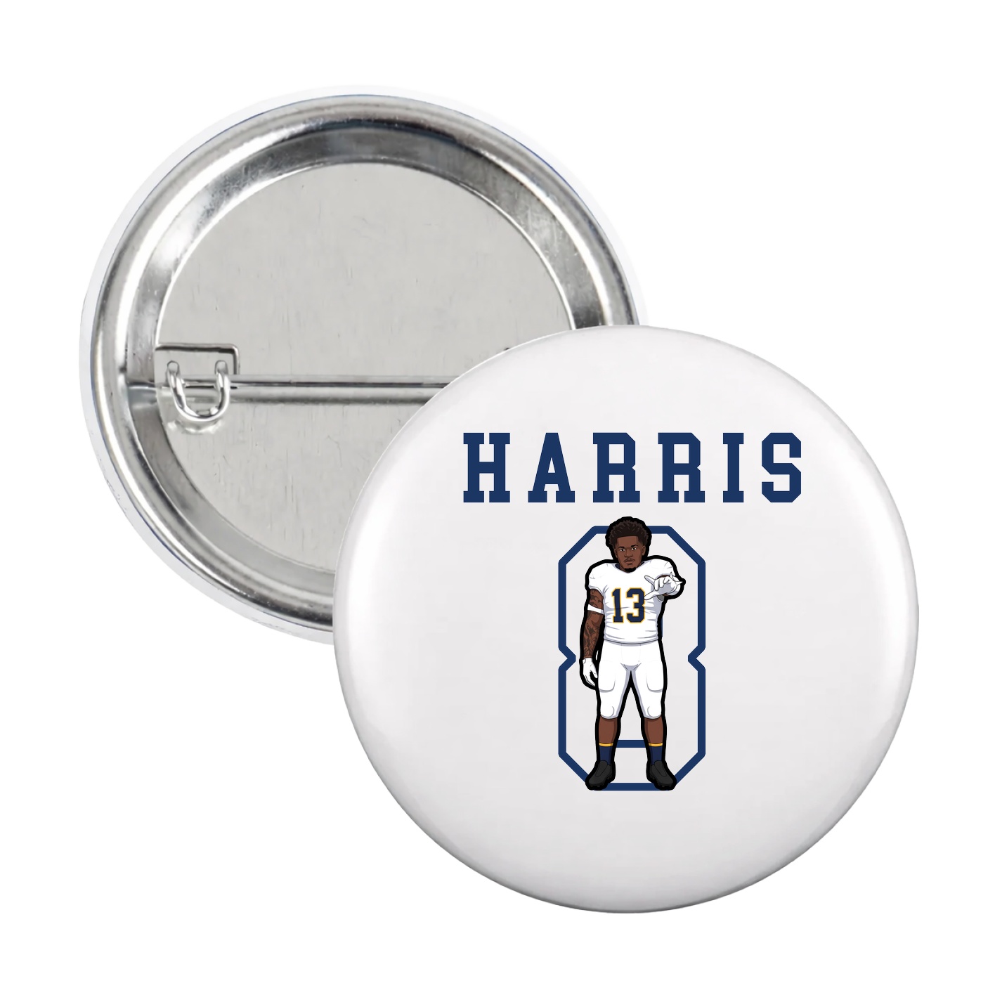 Game Day Button — Shirsey in White