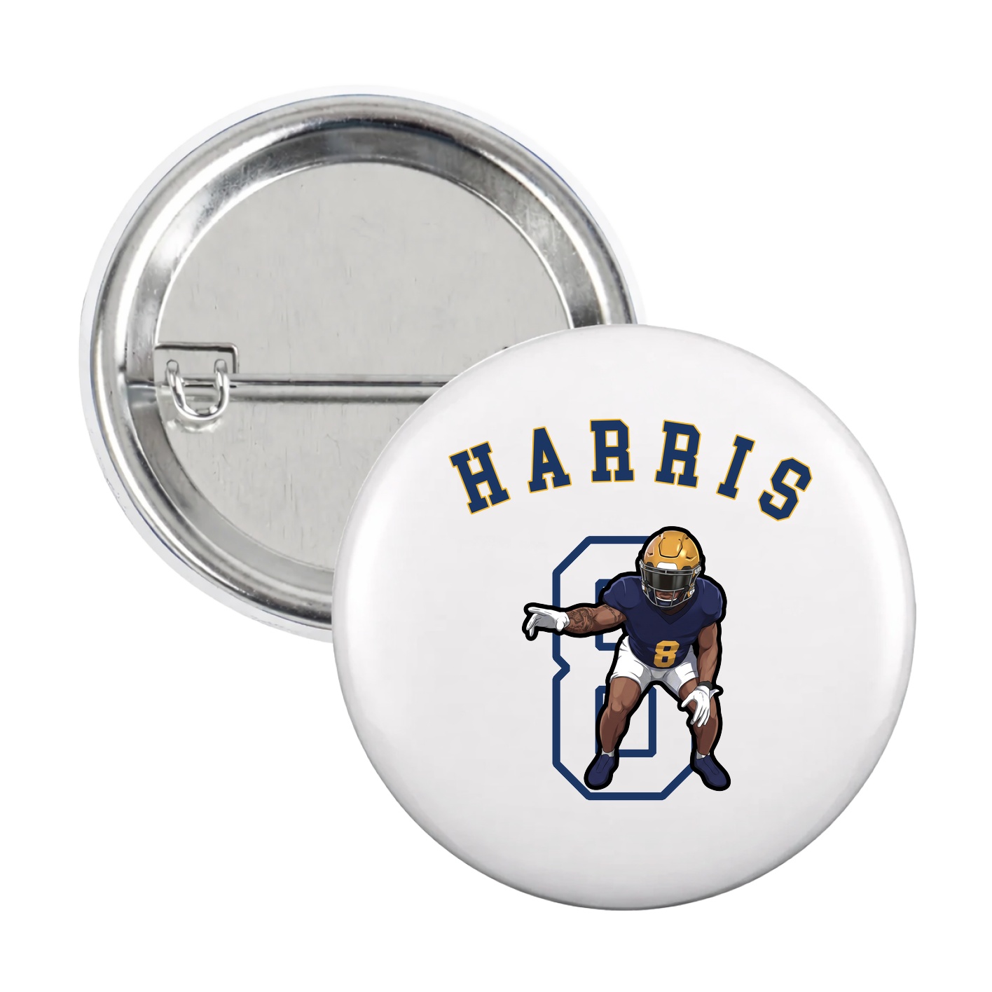 Game Day Button — Shirsey Arch in White