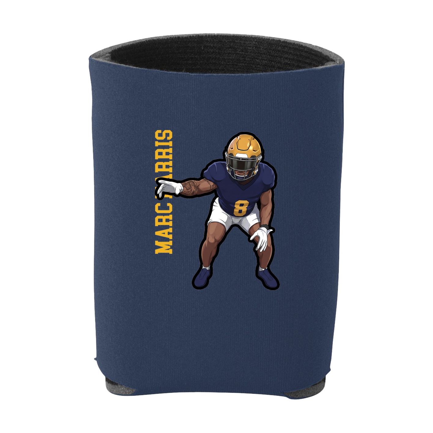 Can Holder — Name Vertical in Navy