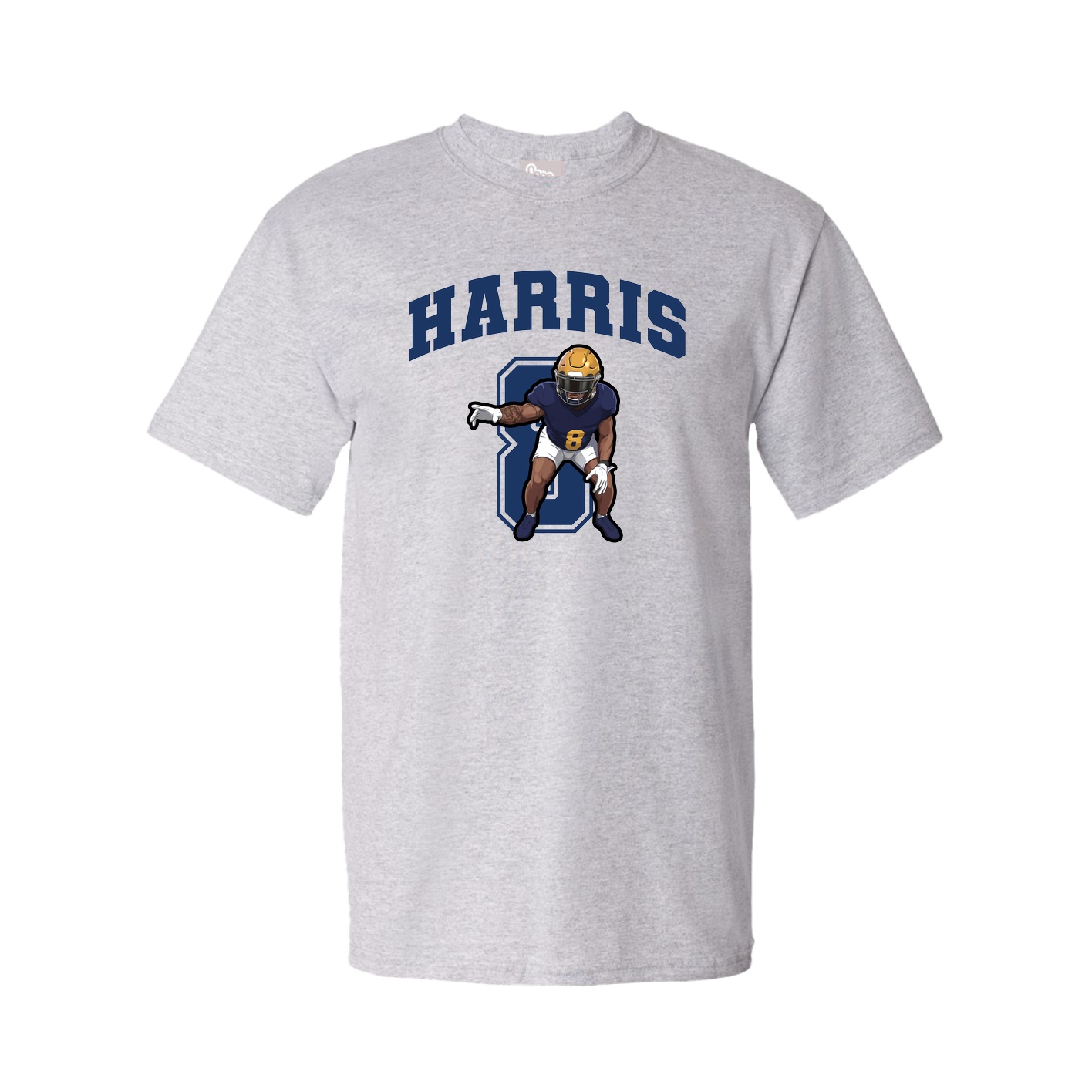 Youth Tee — Number in Grey