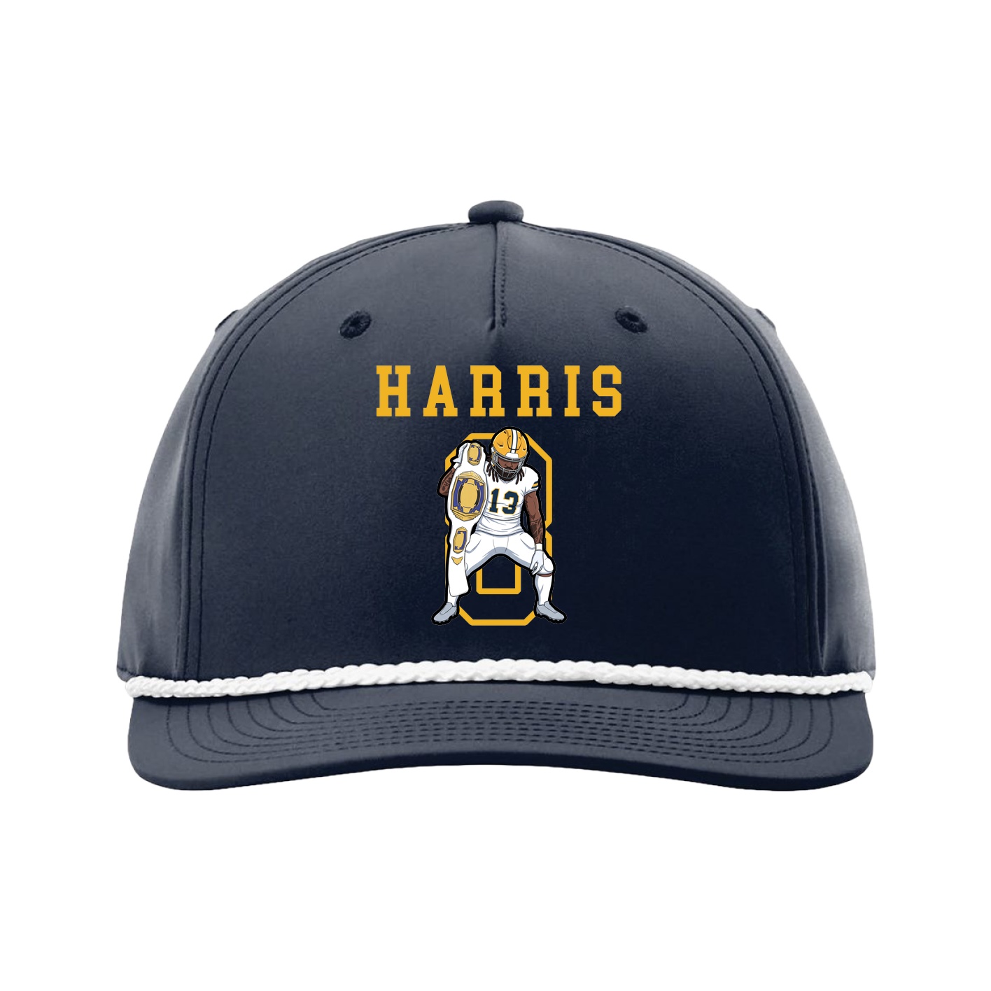 Five-Panel Classic Rope Cap — Shirsey in Navy