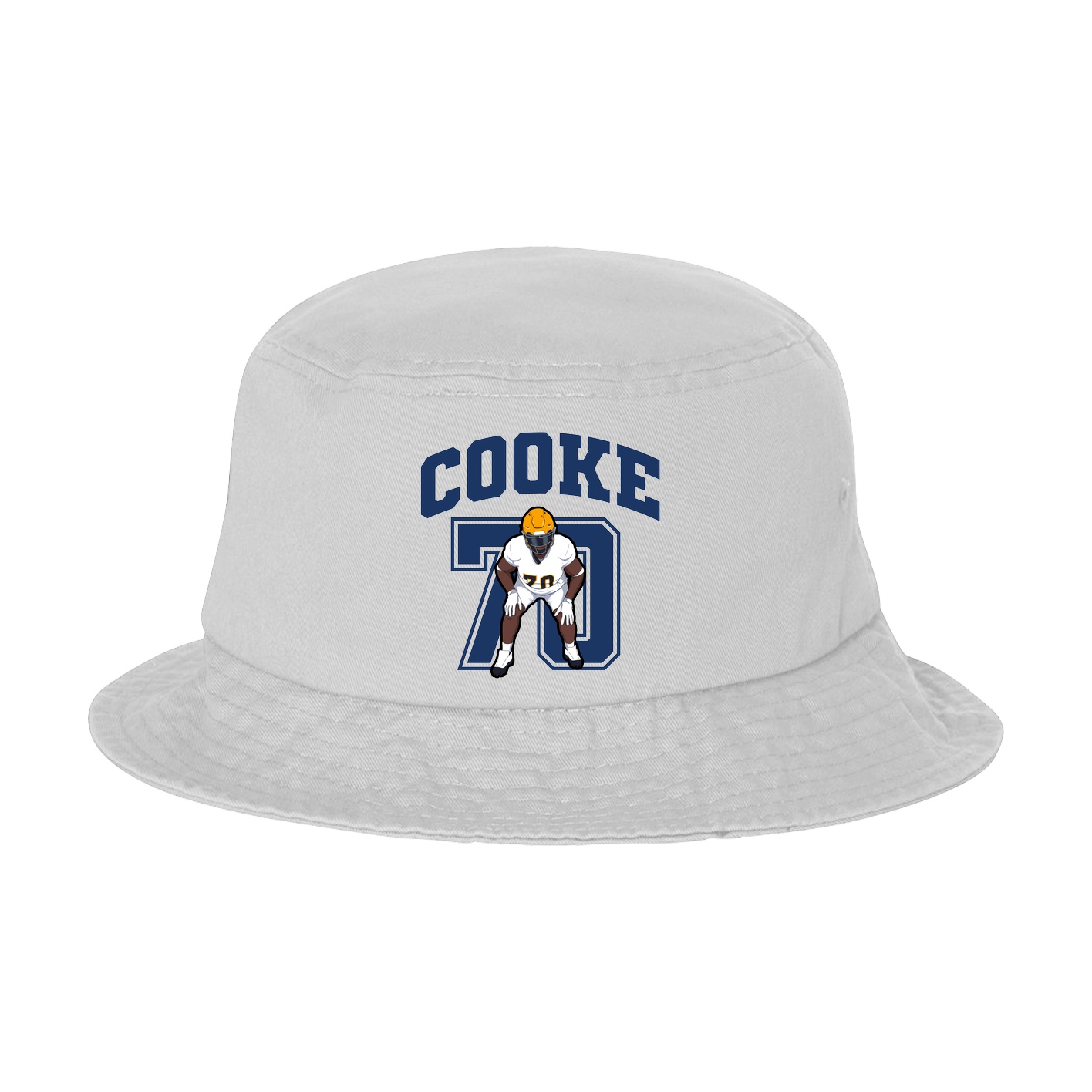 Bucket Cap — Number in White