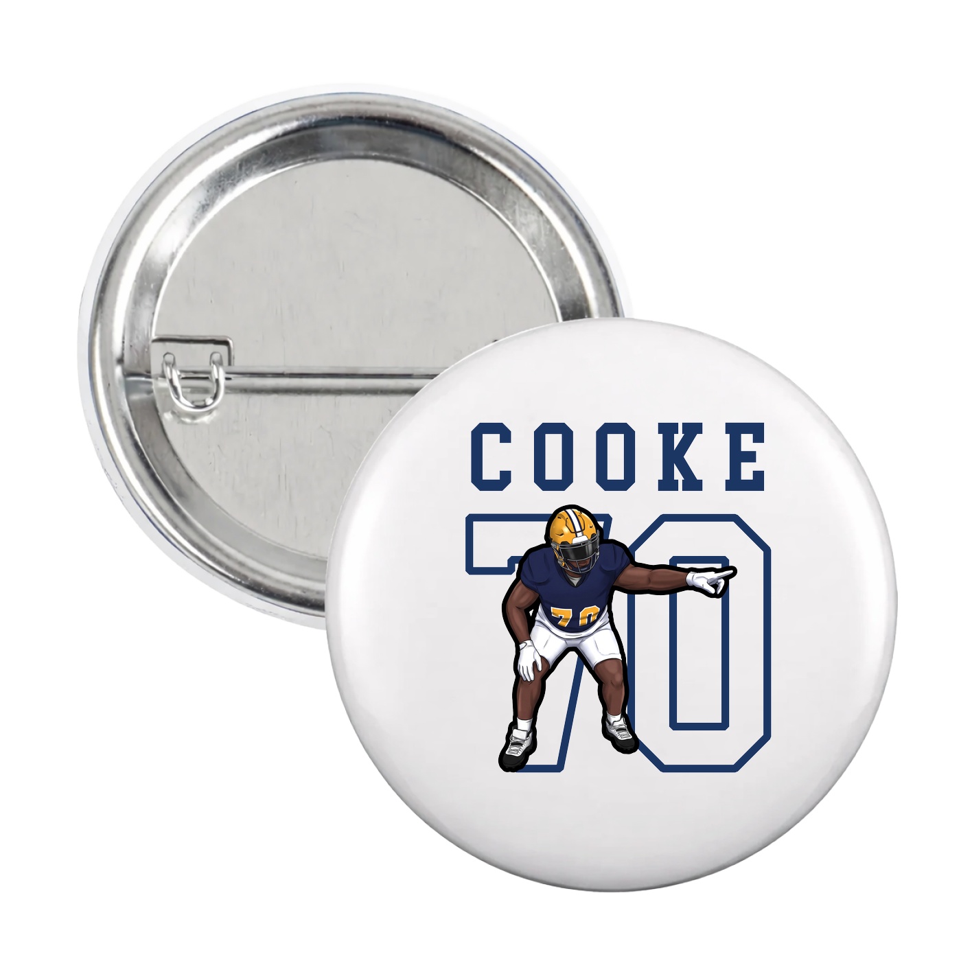 Game Day Button — Shirsey in White