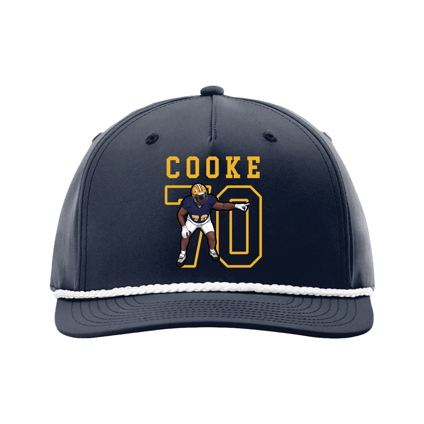 Five-Panel Classic Rope Cap — Shirsey in Navy