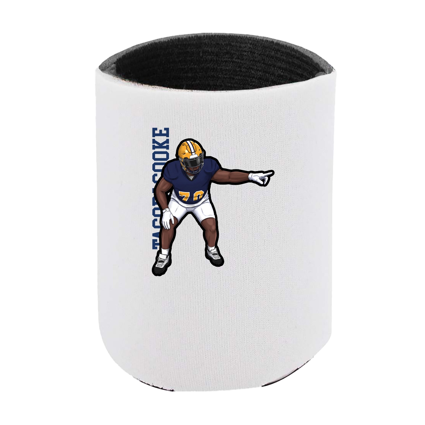 Can Holder — Name Vertical in White