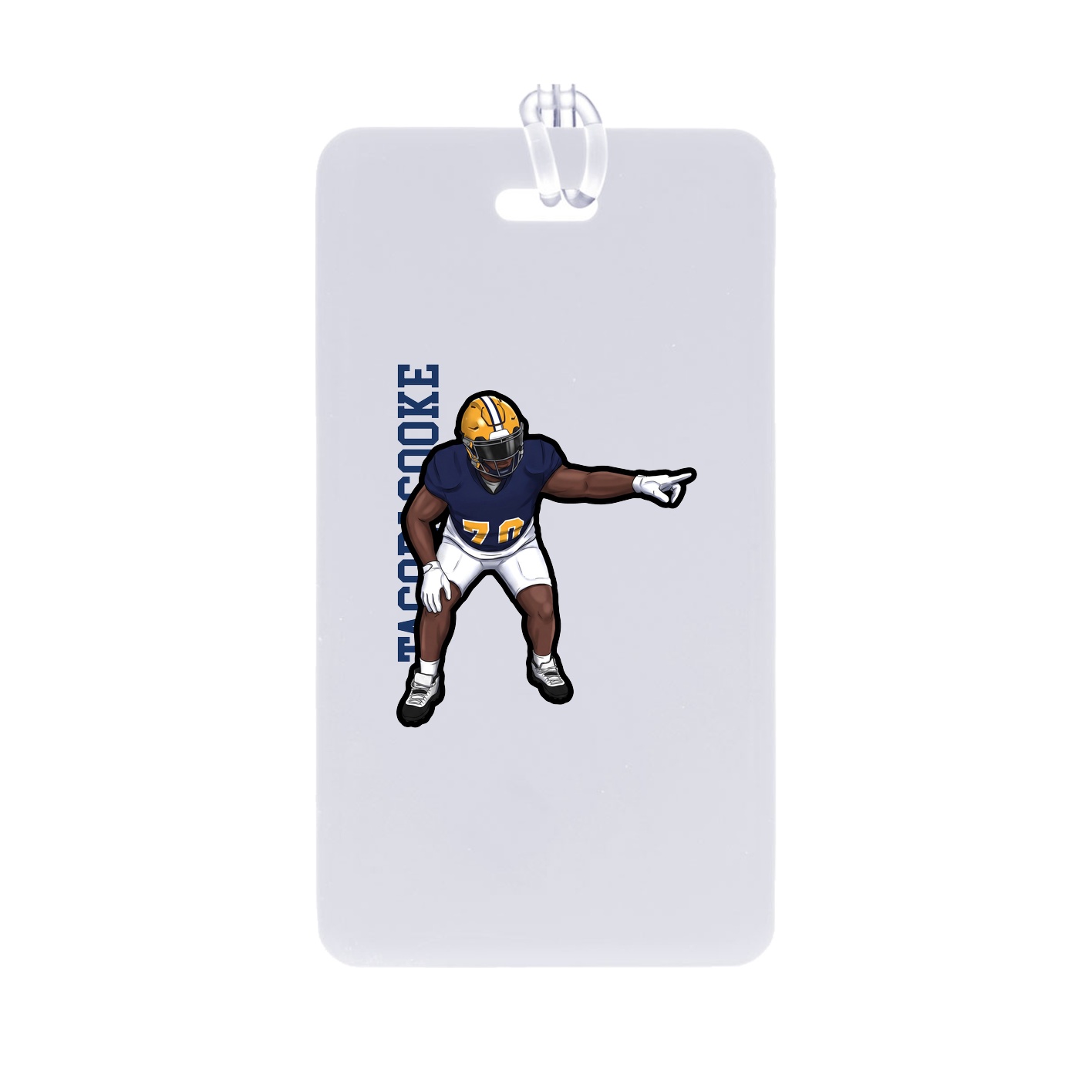 Bag Tag — Name Vertical in Classic
