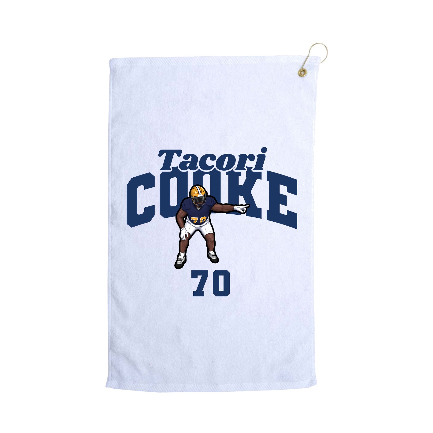 Golf Towel — Signature Arch in White