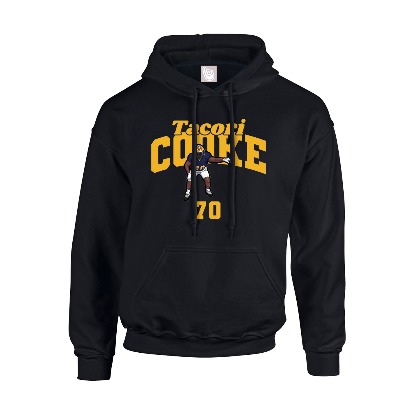 Youth Hoodie — Signature Arch in Black