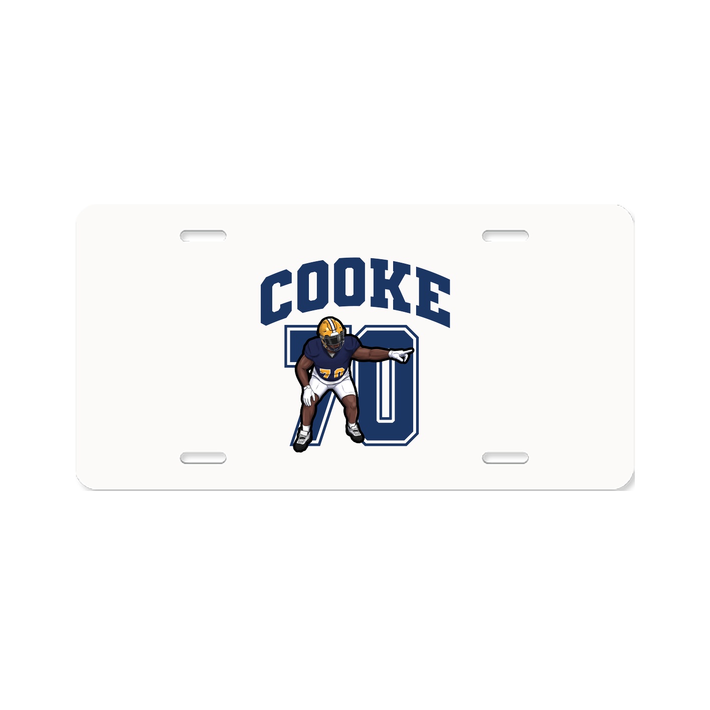 License Plate — Number in Classic