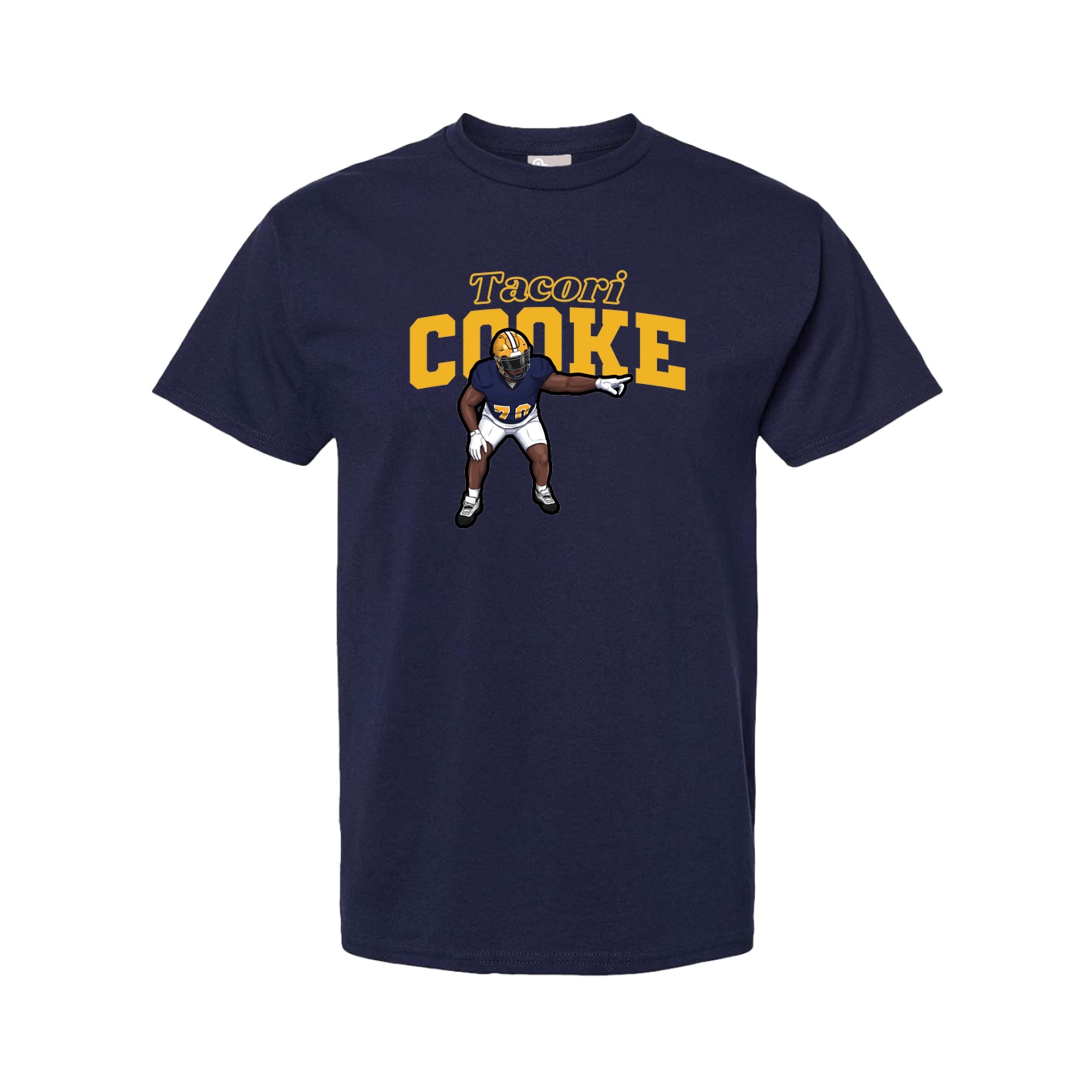 Youth Tee — Name Arch in Navy