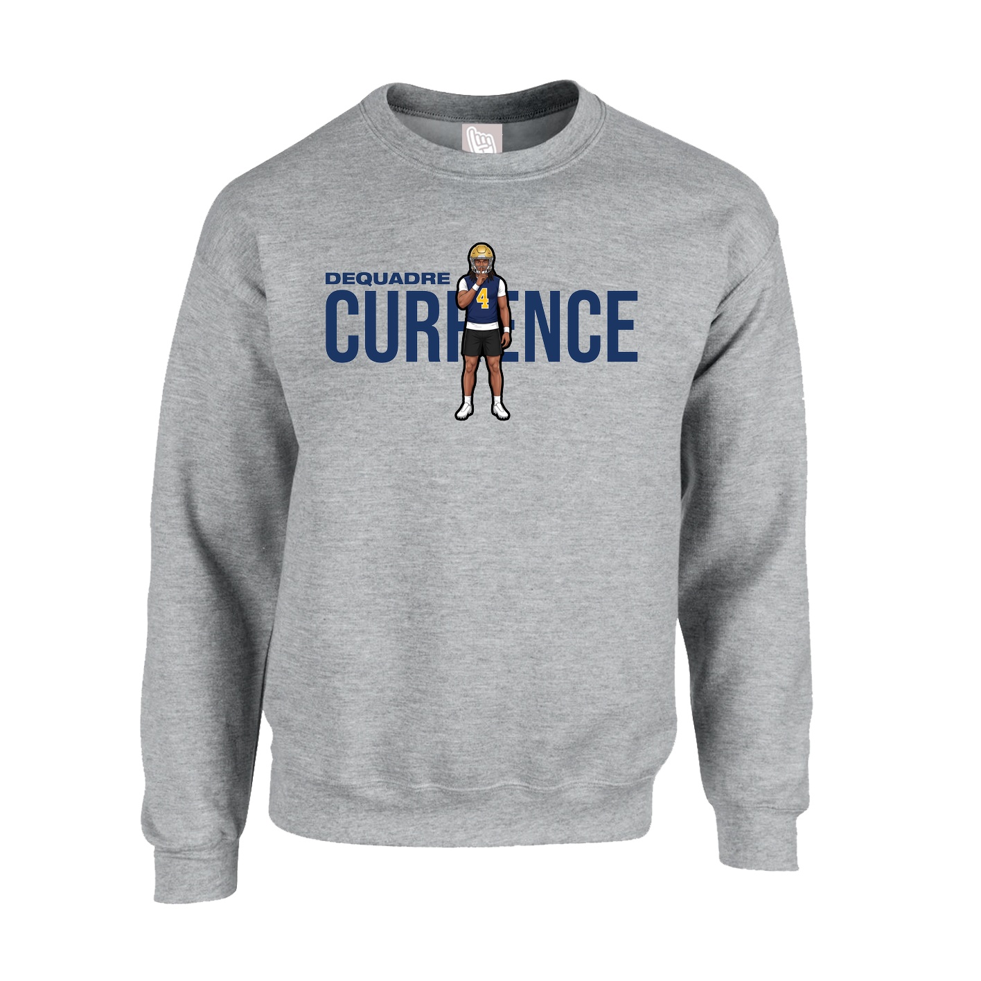 Fleece Crew — Player Name in Grey