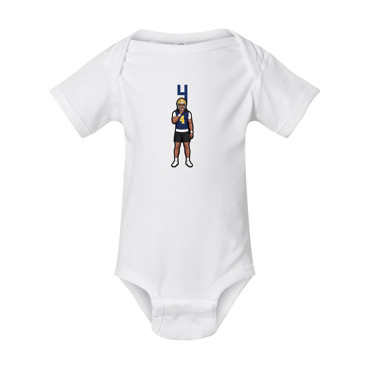 Baby Onesie — Number Top in White