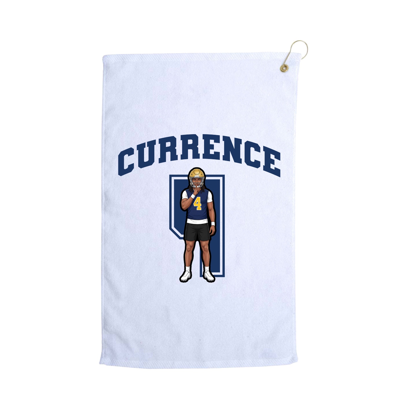 Golf Towel — Number in White