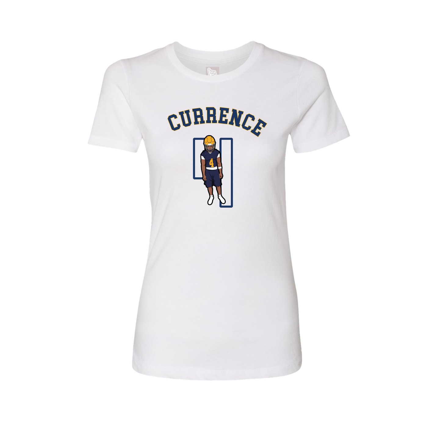 Fitted Women's Tee — Shirsey Arch in White