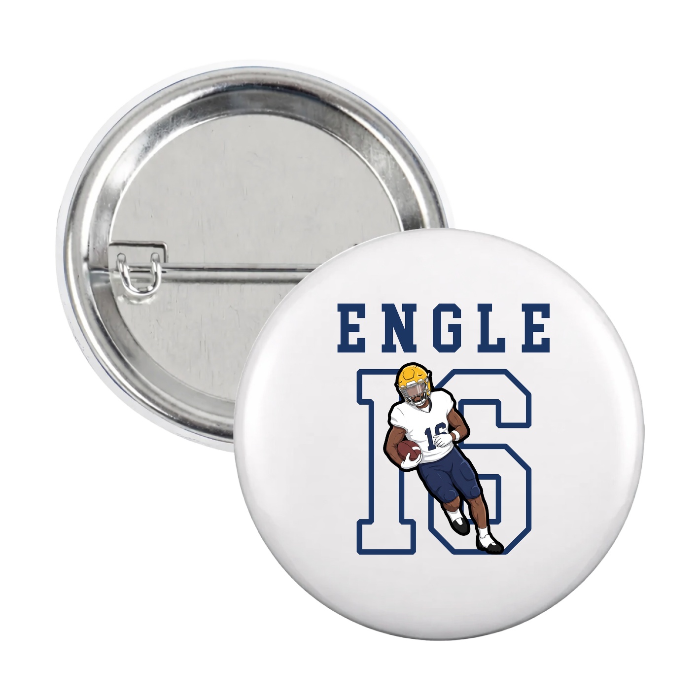 Game Day Button — Shirsey in White