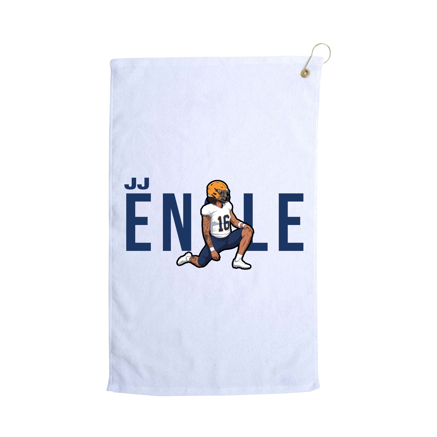 Golf Towel — Player Name in White