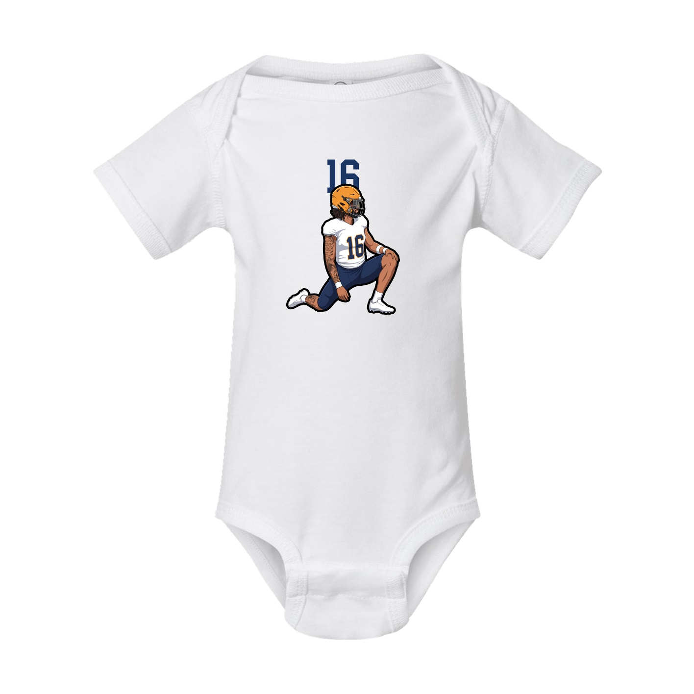 Baby Onesie — Number Top in White