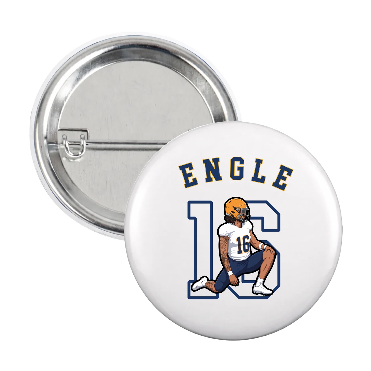 Game Day Button — Shirsey Arch in White