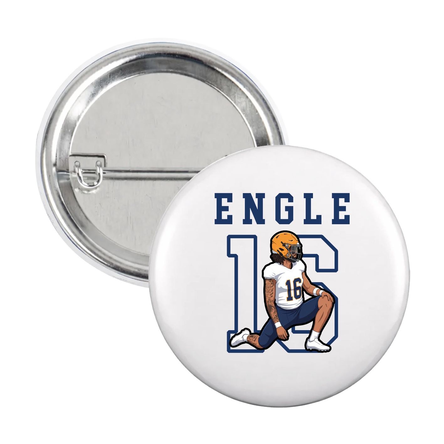 Game Day Button — Shirsey in White