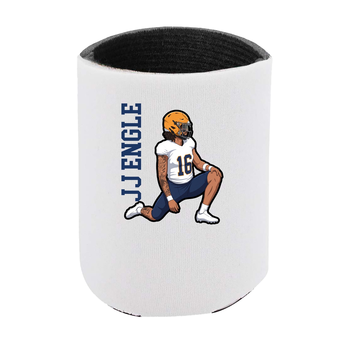 Can Holder — Name Vertical in White