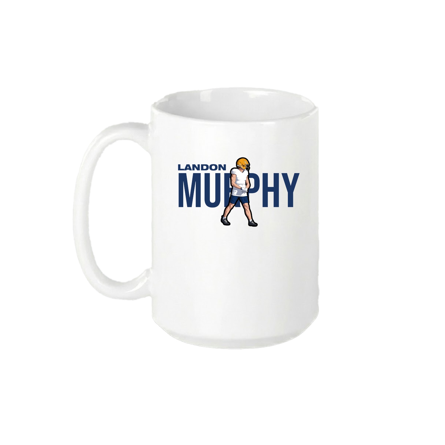 15oz Coffee Mug — Player Name in White