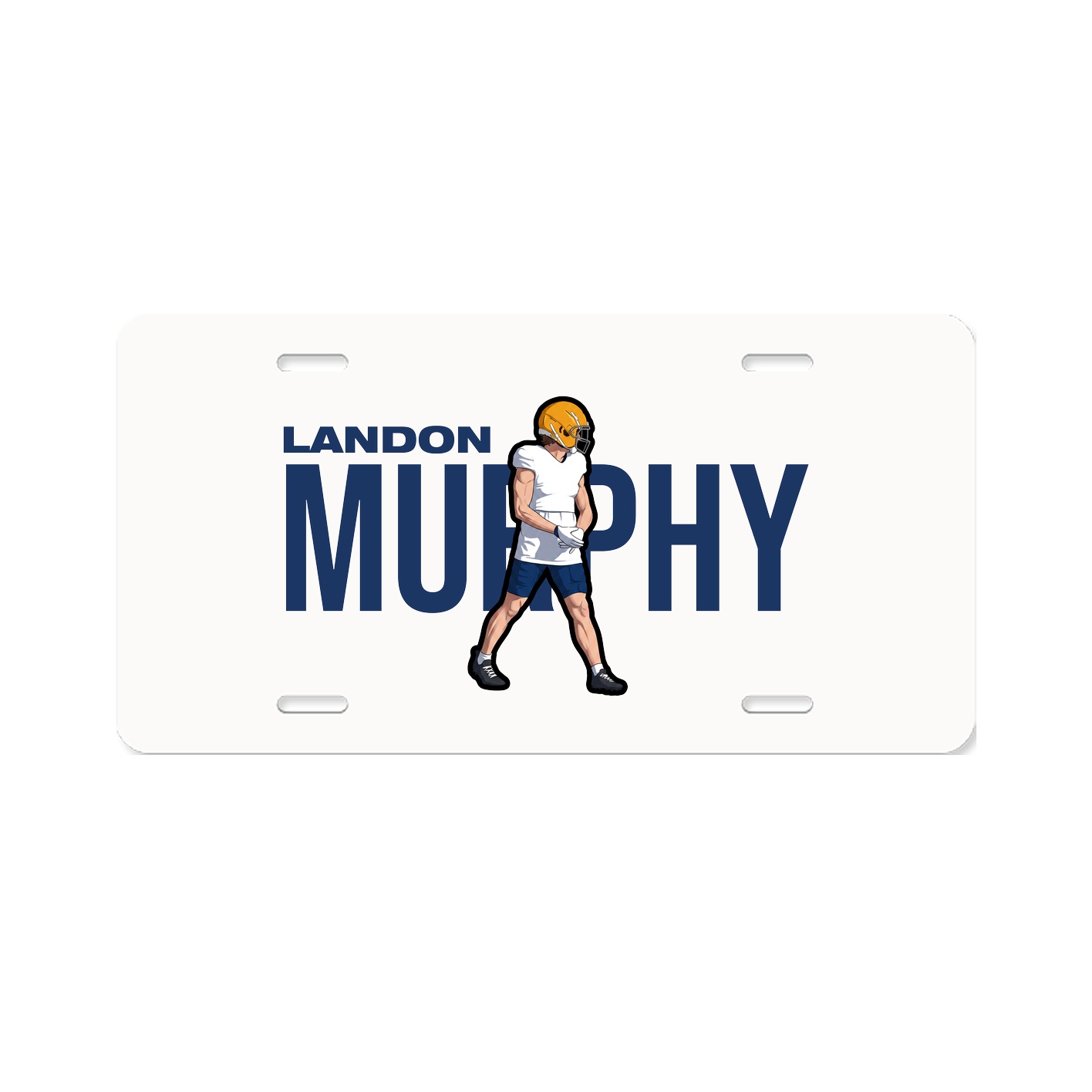 License Plate — Player Name in Classic