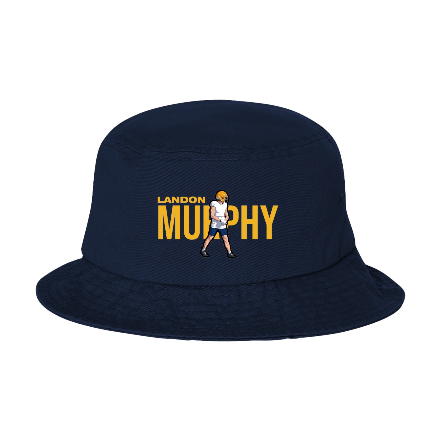 Bucket Cap — Player Name in Navy