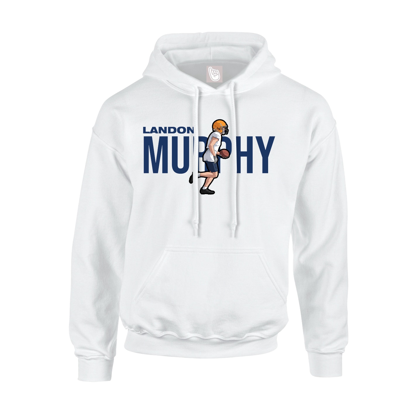 Youth Hoodie — Player Name in White