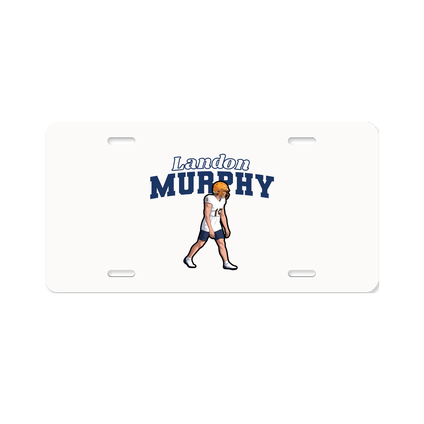 License Plate — Name Arch in Classic
