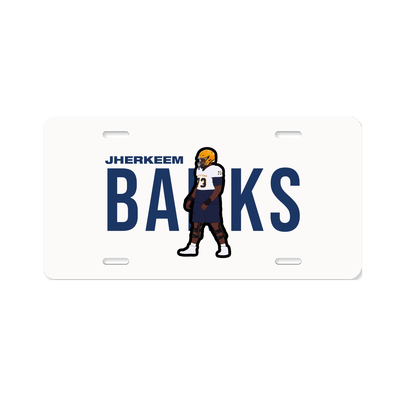 License Plate — Player Name in Classic
