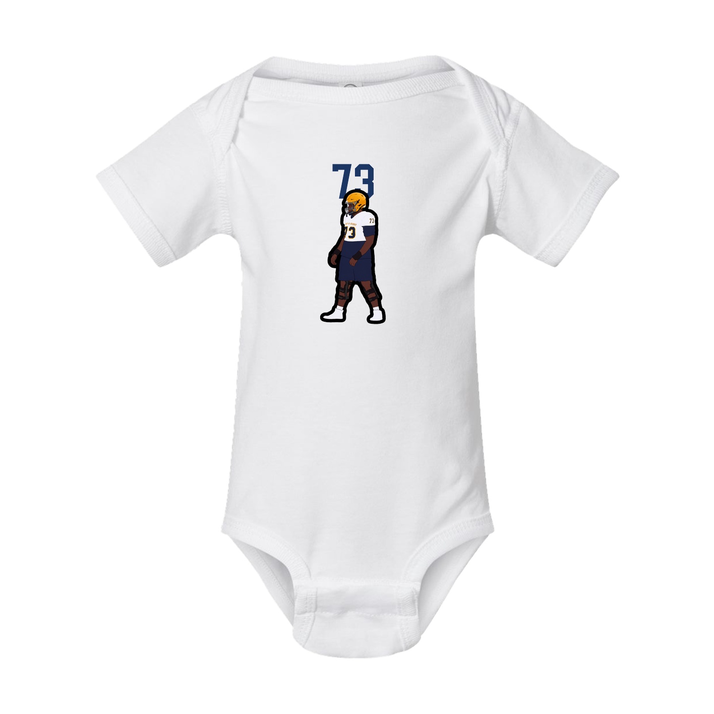 Baby Onesie — Number Top in White